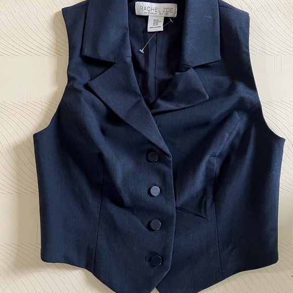 Rachel Zoe Women's Navy Vest - Picture 1 of 1